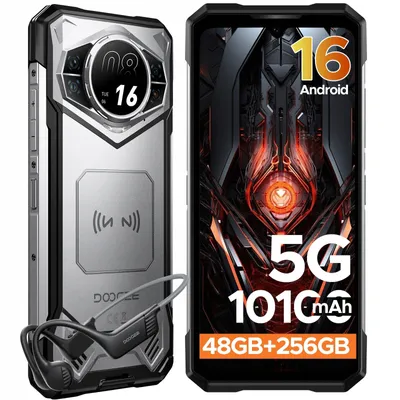 Immagine prodotto di Smartphone DOOGEE S200 VIP, 12 GB di RAM, 256 GB di memoria, connettività 5G, colore argento