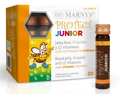 Productafbeelding van MARNYS® Protect Junior – koninginnengelei en vitamines voor de groei en ontwikkeling van kinderen 20 x 10 ml