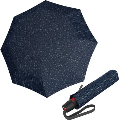 Zdjęcie produktu dla Knirps KNIRPS T.200 Domino niebieski - elegancki, w pełni automatyczny parasol