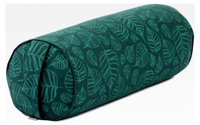 Produktbild von Yoga Bolster Ø 23 cm | Maharaja Collection | Abnehmbarer und waschbarer Bezug aus 100% Baumwolle | Yogarolle mit -Dinkelfüllung | Yogakissen für Restorative und Yin Yoga