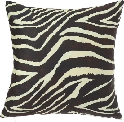 Produktbild von Kissenbezug Schwarz Grau Zebra Fell Muster