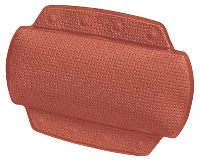 Produktbild von Spirella - Badewannenkissen Alaska Terracotta Rot Mit 8 Saugnäpfen Antibakteriel