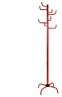 Garderobenständer Baumform Metall Rot 50x50x175 cm