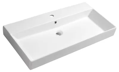 Produktbild von KARE 85 Keramik-Waschtisch 85x45cm, weiss