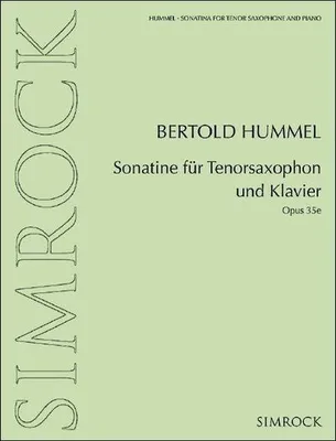 Zdjęcie produktu dla Sonatine für Tenorsaxophon und Klavier