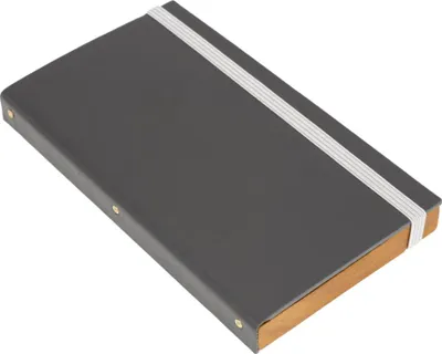 Immagine prodotto di Cartella per fatture Securit WOOD in pelle e legno tasca portamonete in legno grigio