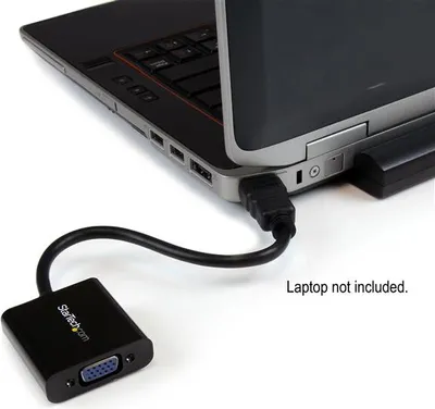 Obrázok produktu pre StarTech.com HD2VGAE2, 1920 x 1080 px, 1080p, 60 Hz, Čierna, Aktívny video prevodník, 0 - 60 °C