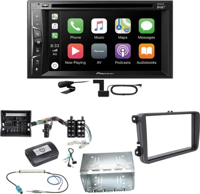 Produktbild von Pioneer AVH-Z3200DAB Carplay Bluetooth Einbauset für Tiguan Amarok Caddy Jetta