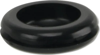 Produktbild von KSS Kabeldurchführungstülle PVC, schwarz, Plattenstärke 1,7, Loch-Ø 15,5, geschlossen, 1 Stück