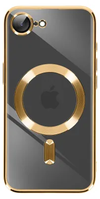 Image de Avizar, étui pour iPhone 16e avec protection pour appareil photo en silicone, or