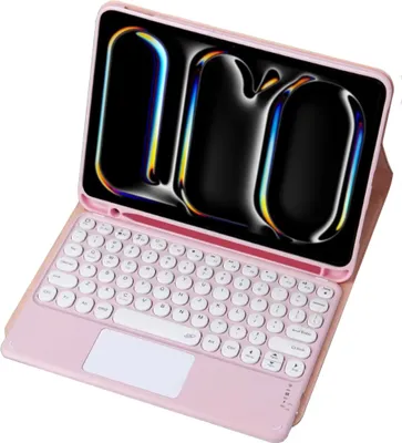 Zdjęcie produktu dla Etui z klawiaturą Bluetooth touchpad do iPad Pro 11 Gen5 (Różowe)