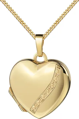 Produktbild von Anhänger Herz GoldAnhänger Medaillon Gold 333 zum Öffnen für 2 Bilder Herzkette 45 cm