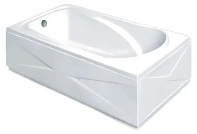 Produktbild von Wanne Badewanne Designwanne Acrylwanne Raumsparwanne Komfortwanne 169x75 cm