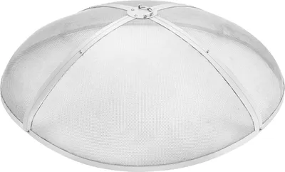 Image de Pare-étincelles pour foyer extérieur rond 40 pouces, couvercle en acier renforcé très résistant, couvercle pour foyer extérieur, couvercle rond facile à ouvrir avec poignée annulaire pour foyers extérieurs dans les patios et les jardins