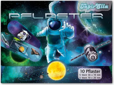 Produktbild von MAUDER VERLAG 10 Pflaster Pflasterbriefchen Space Weltall