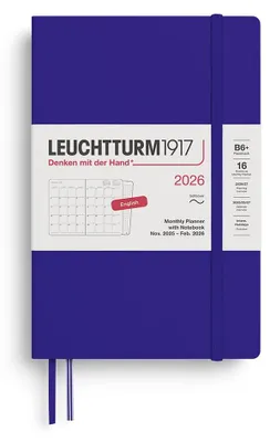 Produktbild von LEUCHTTURM1917 372795 Monatsplaner & Notizbuch Paperback (B6+) 2026, 16 Monate,