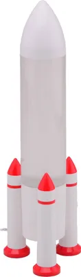 Productafbeelding van Johntoy Rakete Nachtlamp - LED kinderlamp met USB-aansluiting