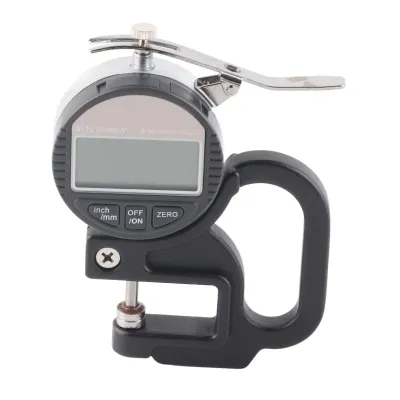 Obrázek produktu pro Digitální měřidlo tloušťky pro papír, kůži a látky, rozsah měření 0–12,7 mm, přesnost 0,001 mm