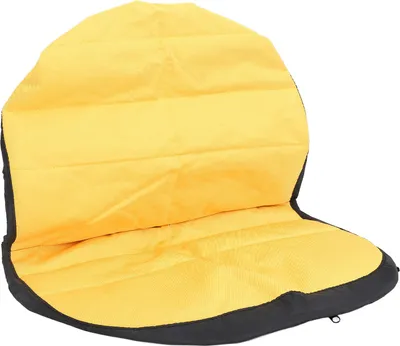 Image de Housse de siège pour tondeuse à gazon, protectrice, souple, antidérapante, polyvalente, en polyester, jaune