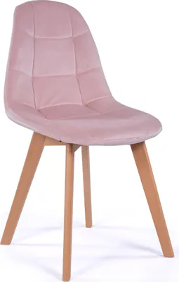 Produktbild von NEW HOME Stuhl VEGAS Esszimmerstuhl im skandinavischen Stil - rosa - moderne Samt Velours Möbel