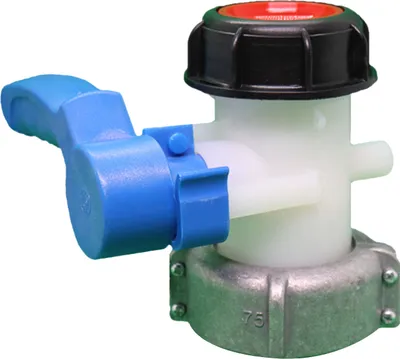 Produktbild von 75-mm-Auslasshahn fuer IBC-Tank-Ablassadapter Hahn-Adapterventil-Absperrhahn Regenwassertank-Ablasshahn fuer IBC-Tankarmatur fuer oelkraftstoffwasser