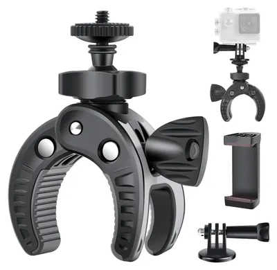 Immagine prodotto di Solidchoice - Supporto per fotocamera con rotazione a 360° e adattatore per bicicletta