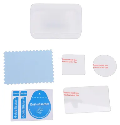 Produktbild von Objektiv-Displayschutz, passend für Action 6 Kamera, gehärtetes Glas, kratzfest, Anti-Fingerabdruck