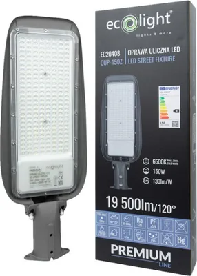 Immagine prodotto di Lampada stradale 150 W, 6500 K, 130 lm/W, IP65, Ecolight EC20408