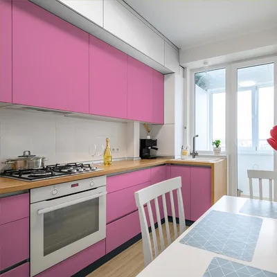 Produktbild von Wasserfeste Vinyl-Kleberolle (Meterware) – Abwaschbarer Aufkleber für Küche, Möbel, Schränke, Türen – 60 cm x 50 m – Rosa