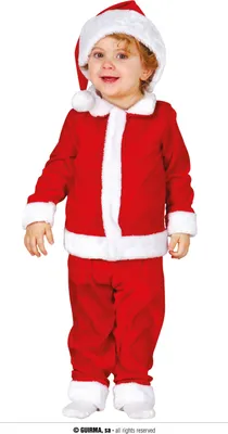 Produktbild von Baby-Weihnachtsmannanzug Rot 18-24 Monate