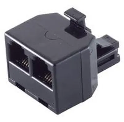 Produktbild von S/CONN maximum connectivity 71230-, RJ11, 2 x RJ11, Schwarz