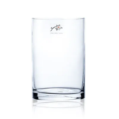 Produktbild von 6er Set Glasvasen CYLI COLD CUT Zylinderform H 15cm D 10cm rund Sandra Rich