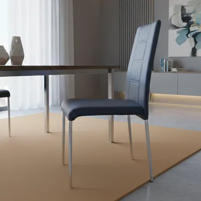 Image de Gorno - Chaise, Noir, Couleur Structure Gris