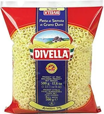 Produktbild von Divella Hartweizengriess Nudeln Anellini 75 Gr 500 X 24
