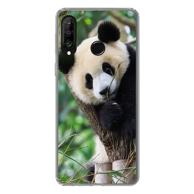 Produktbild von MuchoWow® Handyhülle Schutzhülle Hülle für Huawei P30 Lite Panda - Tiere - Dschungel - Natur Silikon Softcase Handy Hülle - Handyhülle