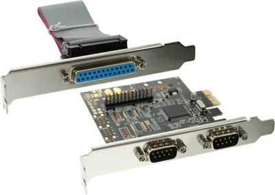 Produktbild von InLine® Schnittstellenkarte, 2x 9pol seriell + 1x 25pol parallel, PCIe (PCI-Express)