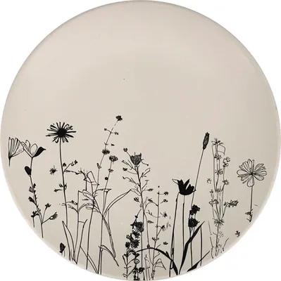 Produktbild von Keramischer Dessertteller Cream Garden ø 20cm, creme/schwarz