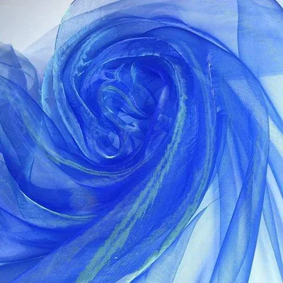 Image de Volant bleu roi - Tissu de décoration - Rideau de mariage - 2 mètres