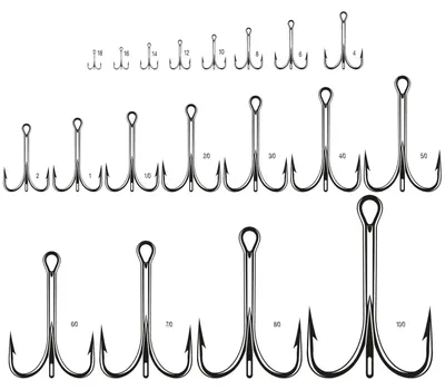 Produktbild von VMC 9617 O'Shaughnessy Treble Hook Permasteel - Drillingshaken, Größe/Packungsinhalt:Gr. 4/0 / 5 Stück
