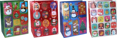 Immagine prodotto di Sacchetto regalo M 26x32x10 cm NATALE