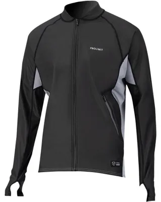 Productafbeelding van ProLimit SUP-top, losvallende pasvorm (PU), model Splash, zwart/grijs. Neopreenpak en trapeze, maat 52/L