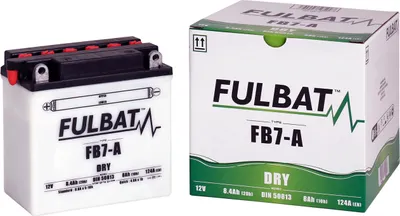 Image de FULBAT Batterie FUL DRY - FB7-A / YB7-A (sèche, service, acide inclus)
