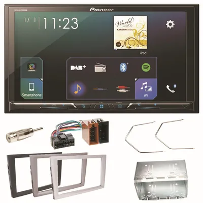 Produktbild von Pioneer SPH-DA230DAB Bluetooth Einbauset für Opel Vectra Omega Corsa Signum Meriva