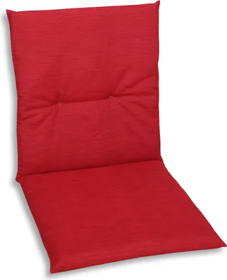 Produktbild von GO-DE Textil, Sesselauflage nieder, uni rot, 15809-02