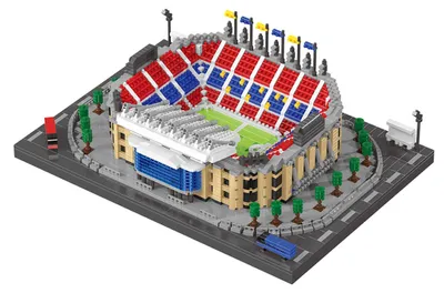 Produktbild von Balody 16630 Fußballstadion in Barcelona - Diamond-Klemmbausteine Set (2436 Teile)