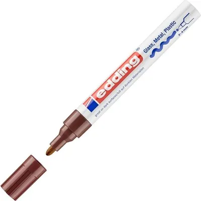 Obrázek produktu pro Edding 750, Hnědá, Hnědá, Bílá, 1 barva/barev, Kuličkový hrot, Kulatý, 2 mm