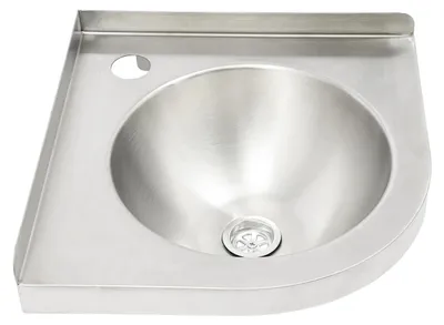 Produktbild von Edelstahl Wohnmobil Spüle - Wandmontiertes Waschbecken - 30,5 x 30,5 cm - 304 Edelstahl - Mit 2 Montagewinkeln - Ablaufschlauch 80 cm - Silber