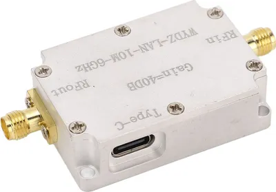 Produktbild von Rauscharmer Verstärker 40DB Verstärkung 10M bis 6GHz Präzise Übertragung LNA RF Power Preamplifier für FM Radio