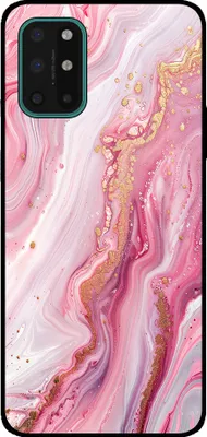 Obrázek produktu pro Pouzdro Smartphonica vhodné pro OnePlus 8T s mramorovým potiskem - Zadní kryt TPU s mramorovým designem - růžové