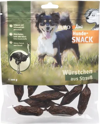 Produktbild von Luposan Lupolini Hundewürstchen 100g | Strauß